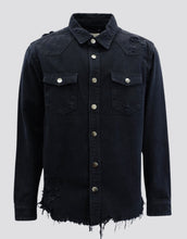 Load image into Gallery viewer, My Denim Shirt Jacket (Black)
