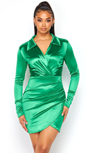 Load image into Gallery viewer, Sloane Shirt Dress - Kelly Green
